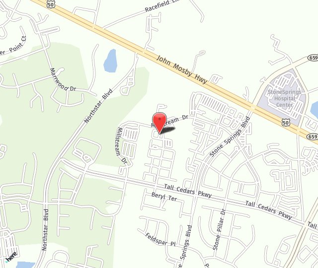 Location Map: 24585 Stone Carver Dr. Aldie, VA 20105